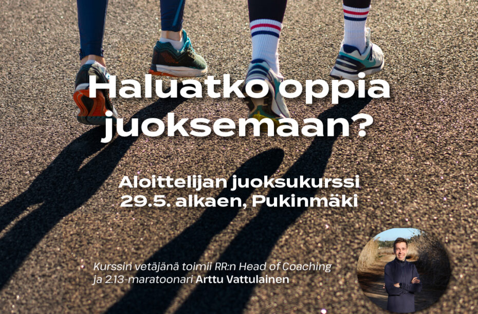 Aloittelijan juoksukurssi 29.5.