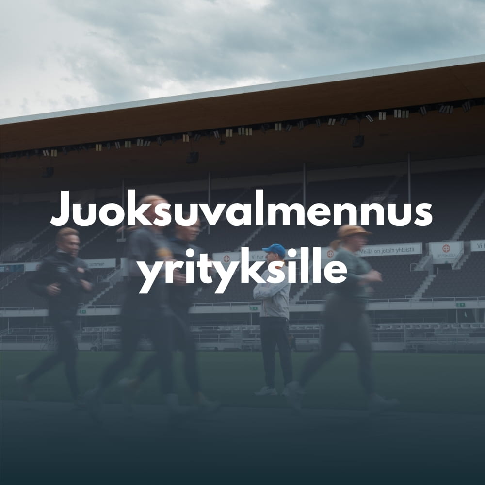 Juoksuvalmennus yrityksille ja yhteisöille Helsinki, Espoo, Vantaa, Pääkaupunkiseutu, Uusimaa, Tampere