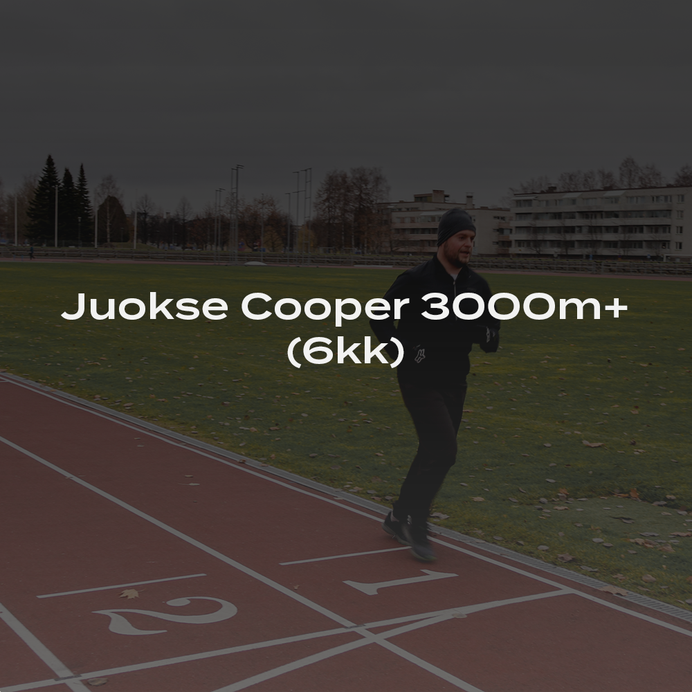 Juokse Cooper 3000m (6kk) -juoksuohjelma
