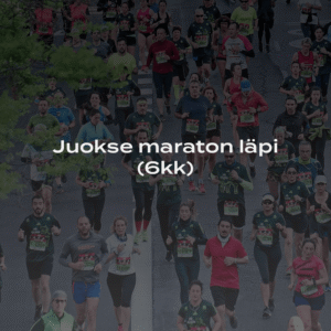 Juokse maraton läpi (6kk) -juoksuohjelma