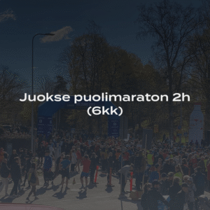 Juokse puolimaraton 2h (6kk) -juoksuohjelma