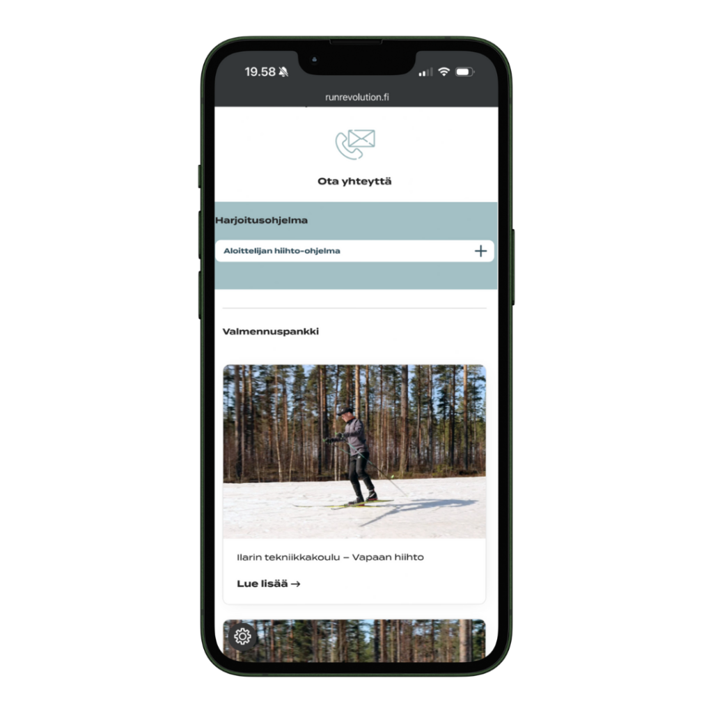 hiihto valmennusmateriaalit